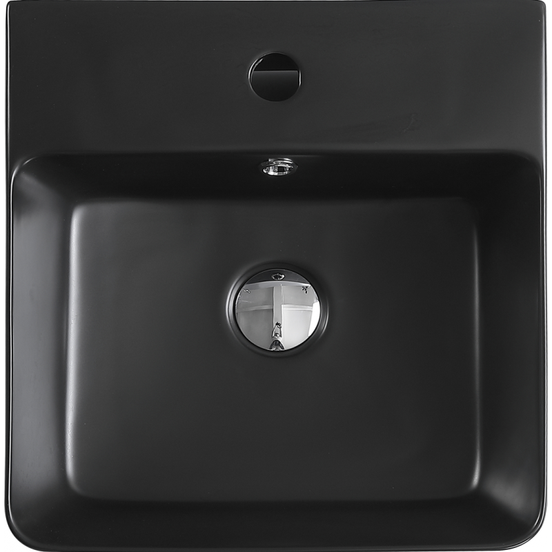 Раковина накладная черная 40x42см Esbano ESRNCIRC40MB