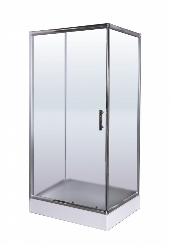 Душевой уголок хром 100x80см Esbano ESUGR8022