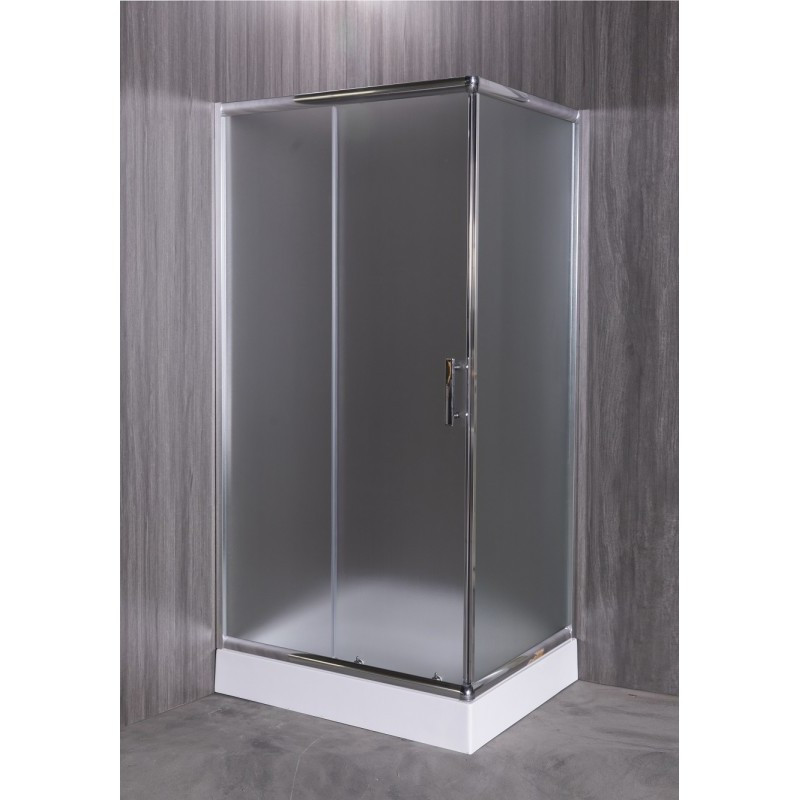 Душевой уголок хром 100x80см Esbano ESUGR8022