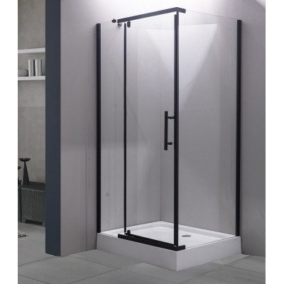 Душевой уголок черный 120x80см Esbano ESUGR7180B