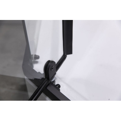 Душевой уголок черный 100x80см Esbano ESUGR7190B
