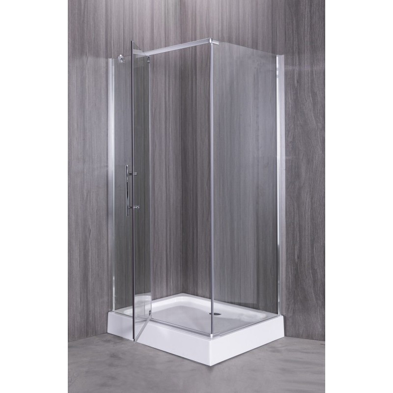Душевой уголок хром 120x80см Esbano ESUGR8180