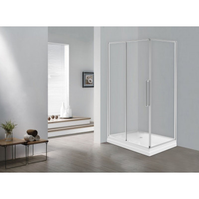 Душевой уголок без поддона хром 120x90см Esbano ESOGS129PSC