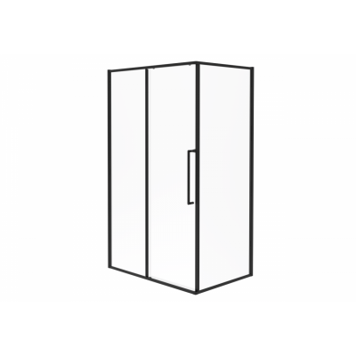 Душевой уголок без поддона черный 100x80см Esbano ESOGS108PSB