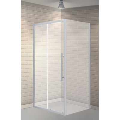 Душевой уголок без поддона хром 120x80см Esbano ESOGF128PSC