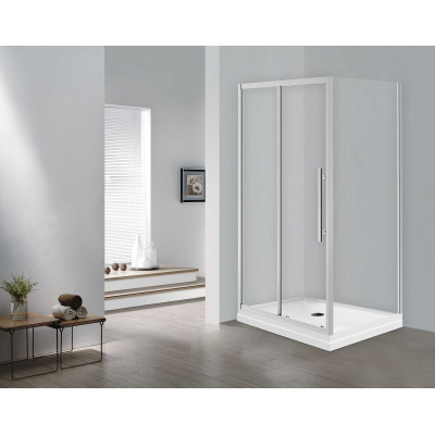 Душевой уголок без поддона хром 120x80см Esbano ESOGF128PSC