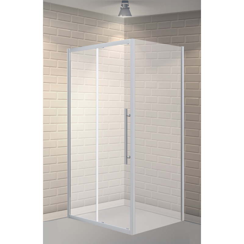 Душевой уголок без поддона хром 120x90см Esbano ESOGF129PSC