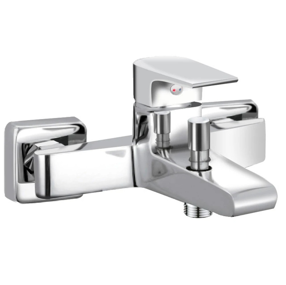 Смеситель для ванны с ручным душем хром AQUAme Prato AQMP6122
