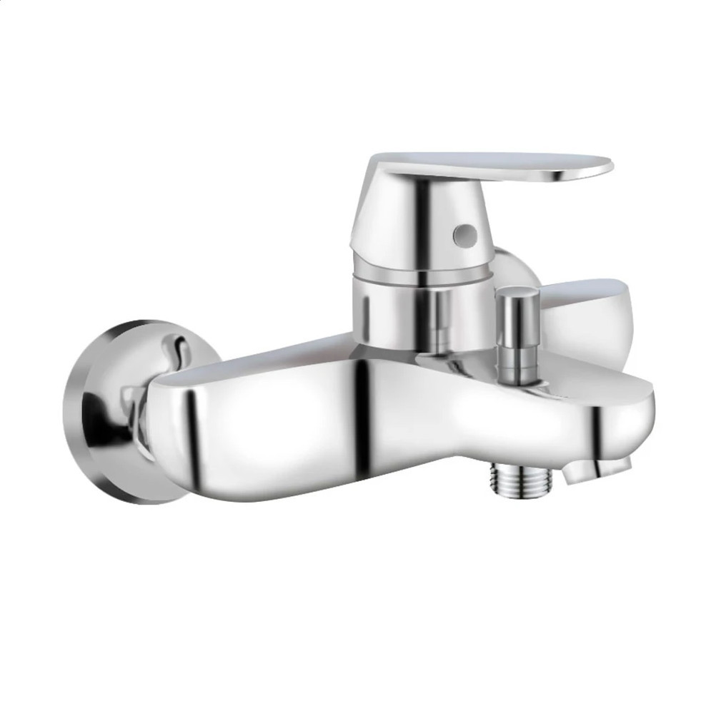 Смеситель для ванны с ручным душем хром AQUAme Prato AQMP6132