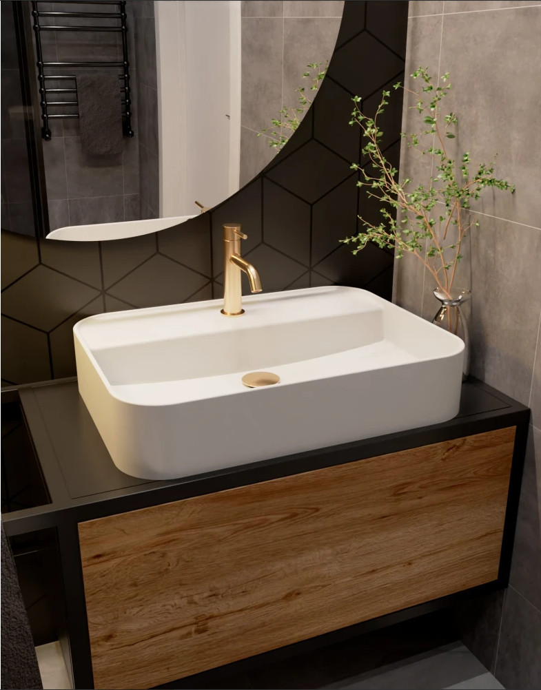 Смеситель для раковины золото AQUAme Siena AQM6210GG