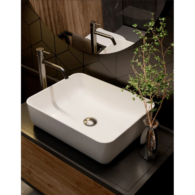 Смеситель для раковины высокий металл AQUAme Siena AQM6214GM