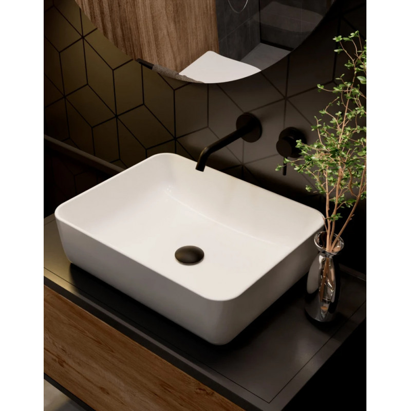 Смеситель для раковины встраиваемый черный AQUAme Siena AQM6215MB