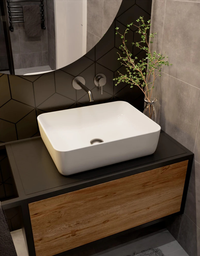Смеситель для раковины встраиваемый металл AQUAme Siena AQM6215GM