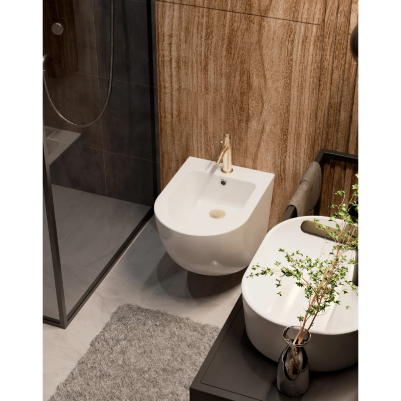 Смеситель для биде золото матовое AQUAme Siena AQM6216BG
