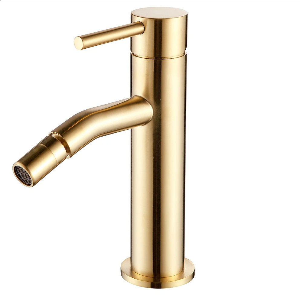 Смеситель для биде золото AQUAme Siena AQM6216GG