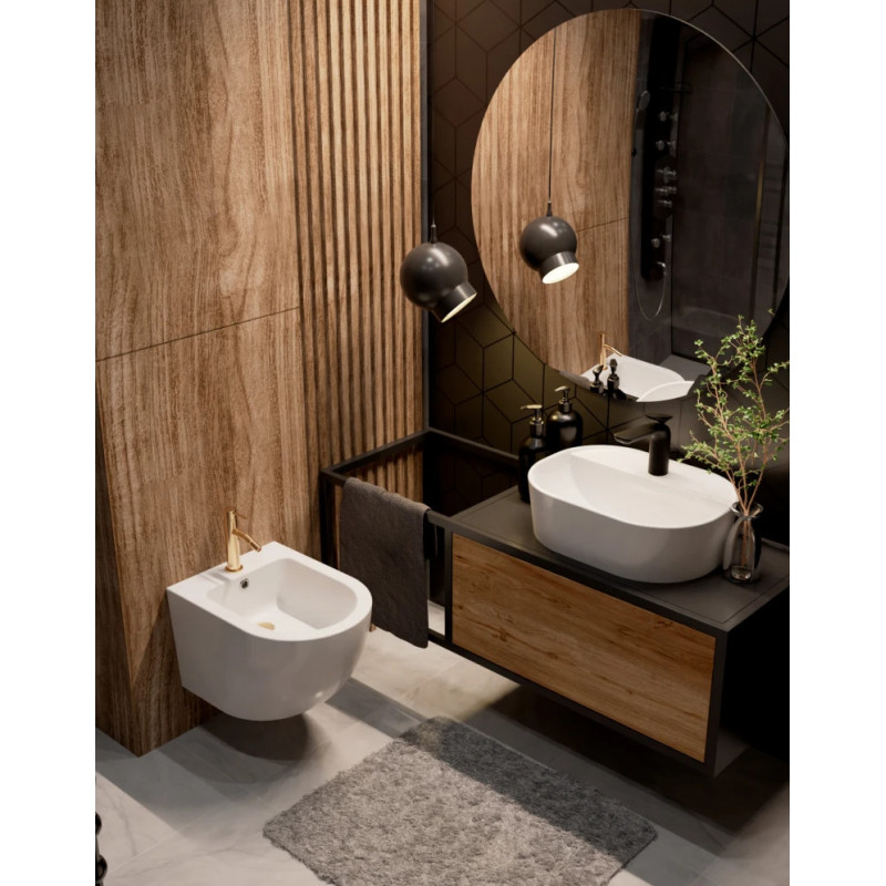 Смеситель для биде золото AQUAme Siena AQM6216GG
