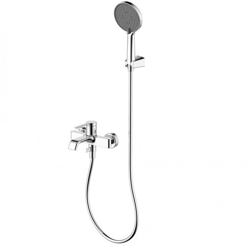 Смеситель для ванны с ручным душем хром AQUAme Asti AQM6412CR