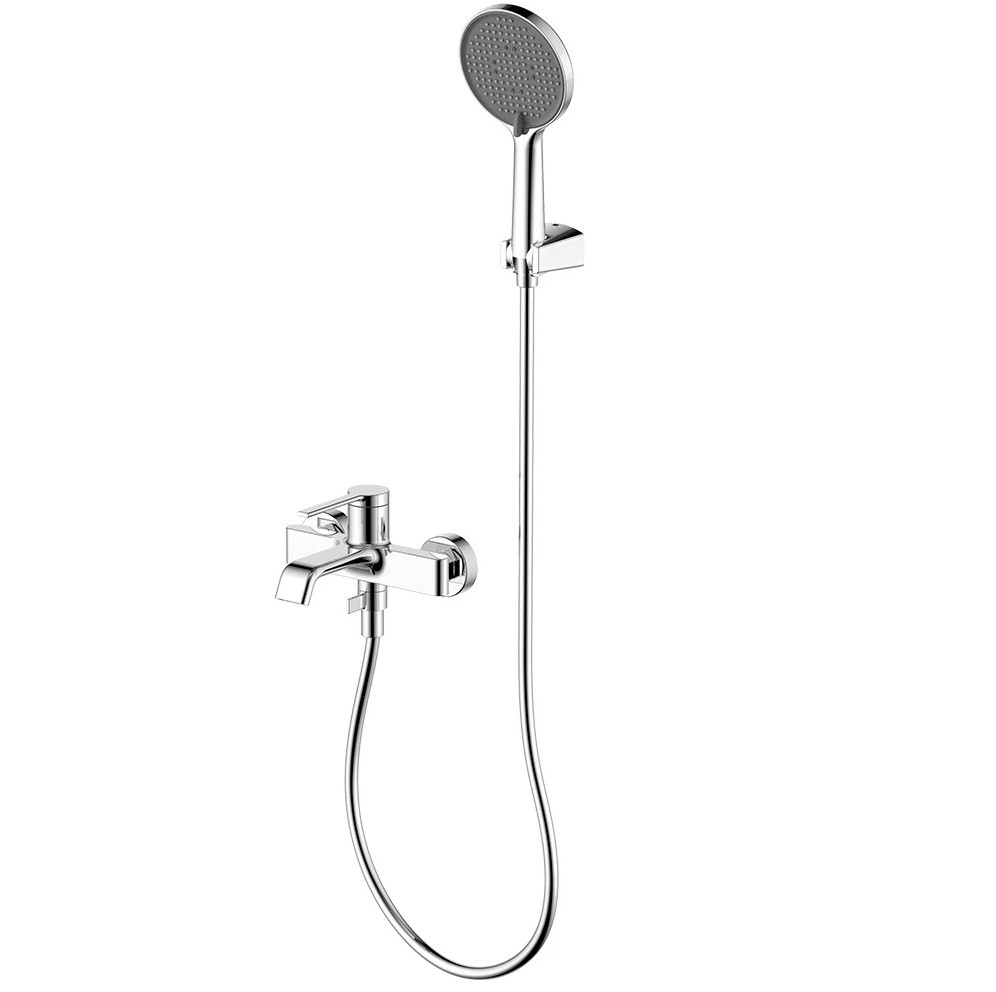 Смеситель для ванны с ручным душем хром AQUAme Asti AQM6412CR