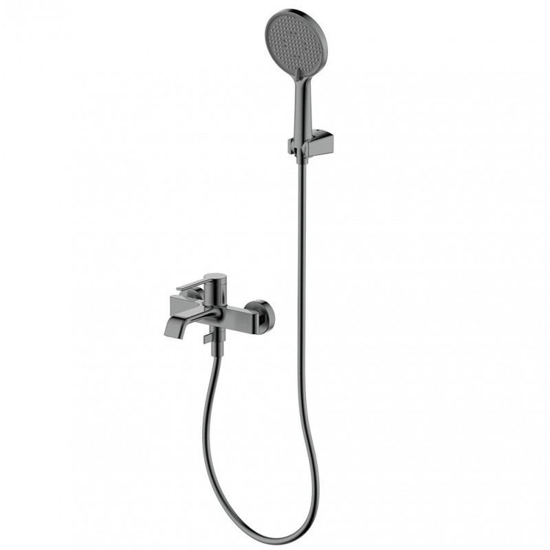 Смеситель для ванны с ручным душем металл AQUAme Asti AQM6412GM
