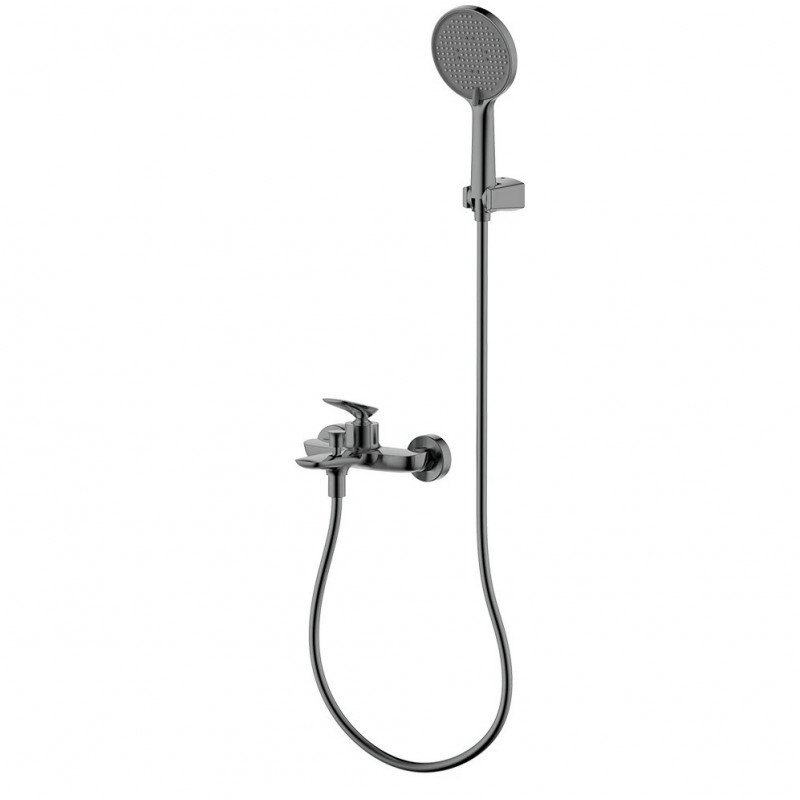 Смеситель для ванны с ручным душем металл AQUAme Como AQM6512GM