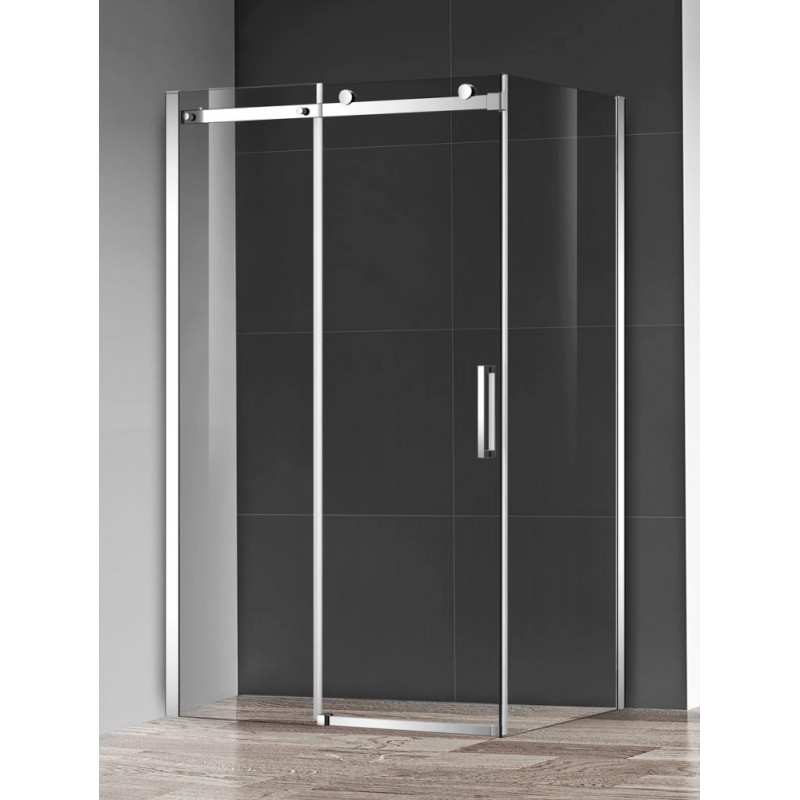 Душевая дверь хром 100x195см AQUAme AQM4201F-10
