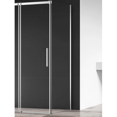 Душевая перегородка хром 90x195см AQUAme AQM4804