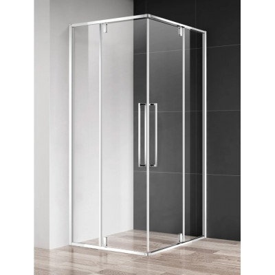 Душевой уголок без поддона хром 90x90см AQUAme AQM7102