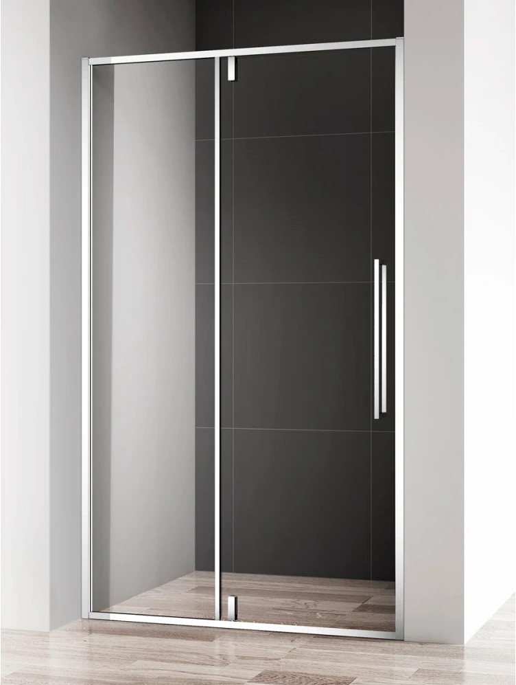 Душевая дверь хром 90x195см AQUAme AQM7108-9