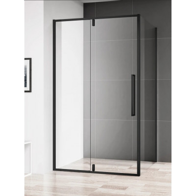 Душевая дверь черная 120x195см AQUAme AQM7108-2-12