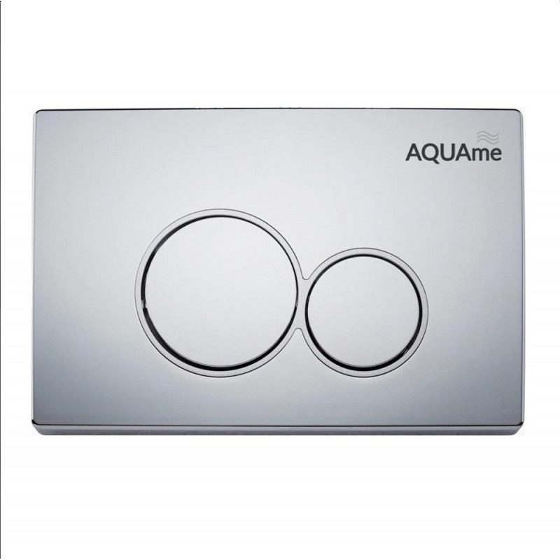 Клавиша смыва для инсталляции матовый хром AQUAme AQM4101CR