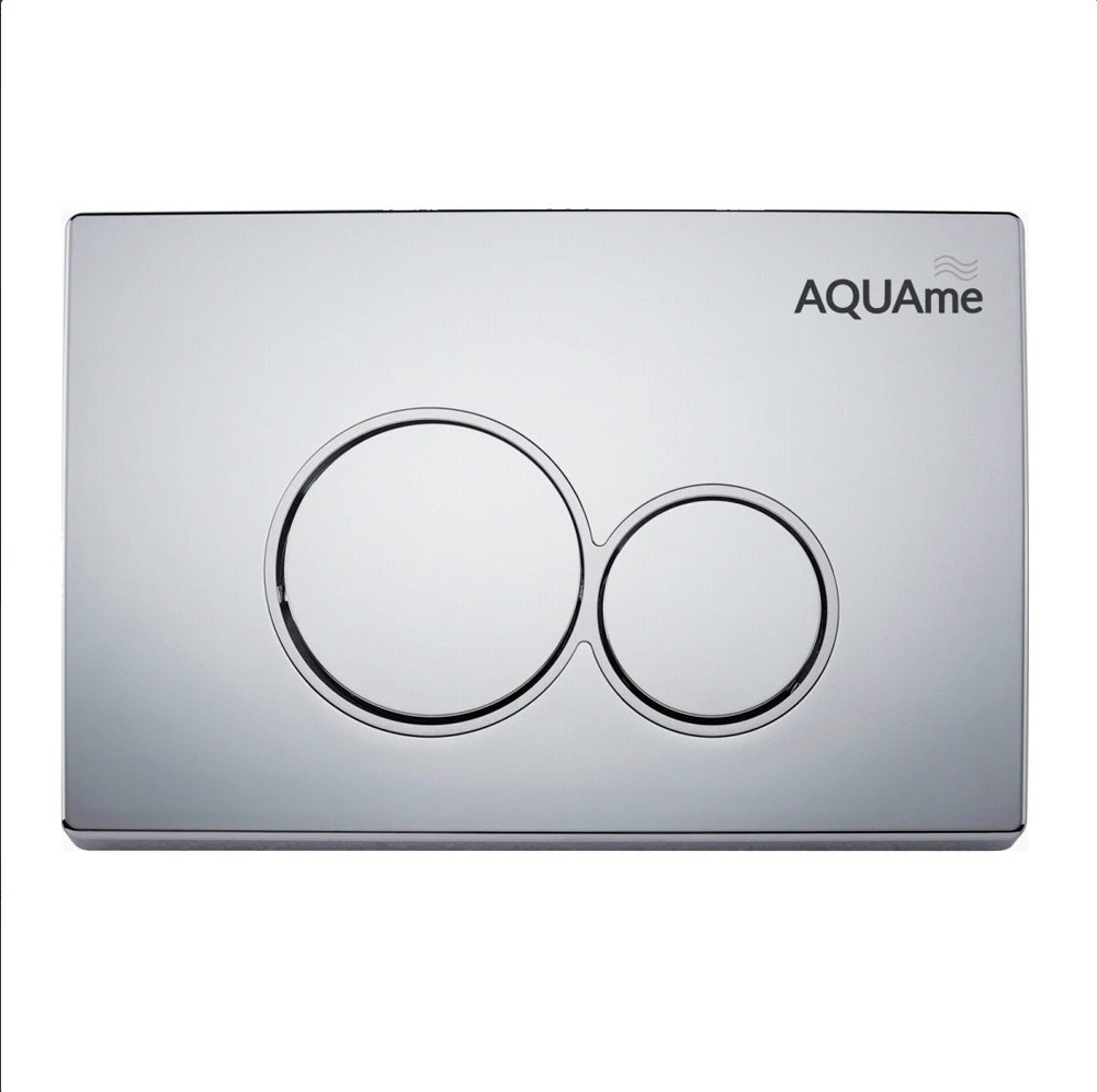Клавиша смыва для инсталляции матовый хром AQUAme AQM4101CR