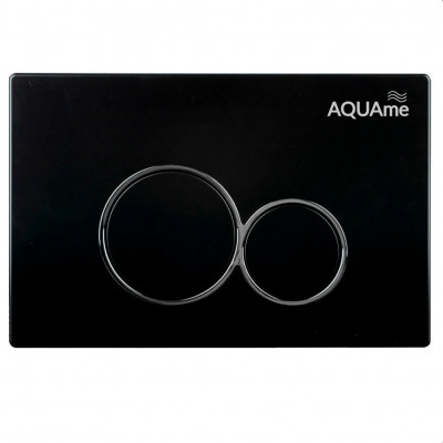 Клавиша смыва для инсталляции черная AQUAme AQM4101B