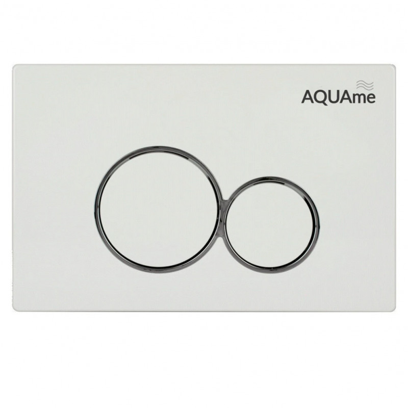 Клавиша смыва для инсталляции матовый хром AQUAme AQM4101S