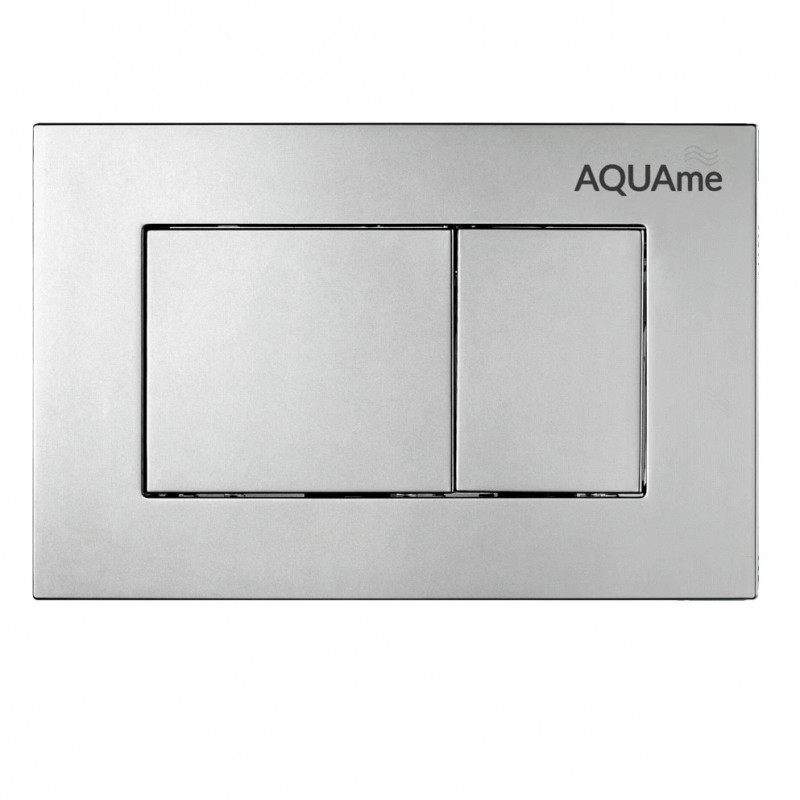 Клавиша смыва для инсталляции матовый хром AQUAme AQM4102S