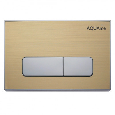 Клавиша смыва для инсталляции матовое золото AQUAme AQM4105G