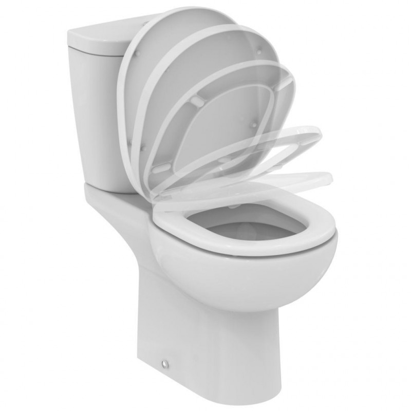 Унитаз-компакт горизонтальный выпуск 2/реж слив микролифт CONNECT CLASSIC Ideal Standard