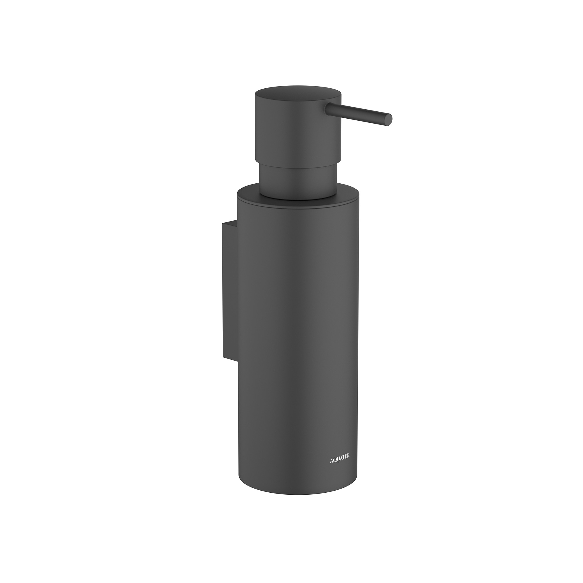 Дозатор для жидкого мыла настенный черный Aquatek Оберон AQ4205MB