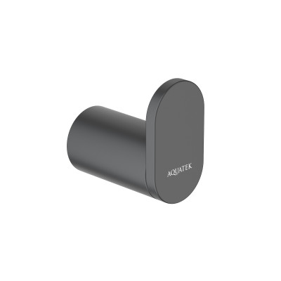 Крючок настенный черный Aquatek Лира AQ4425MB