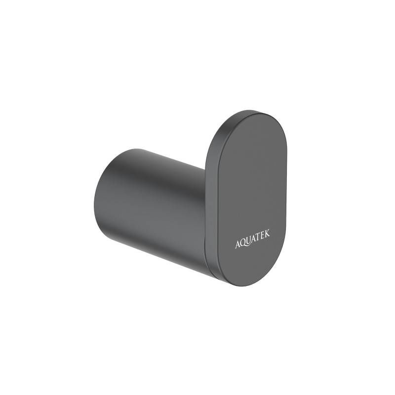 Крючок настенный черный Aquatek Лира AQ4425MB