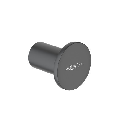 Крючок настенный черный Aquatek Лира AQ4401MB