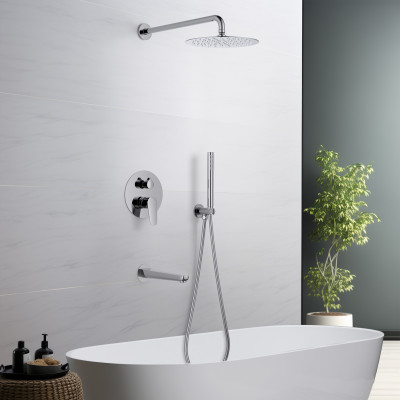 Комплект для душа хром Aquatek Бетта AQ1173CR