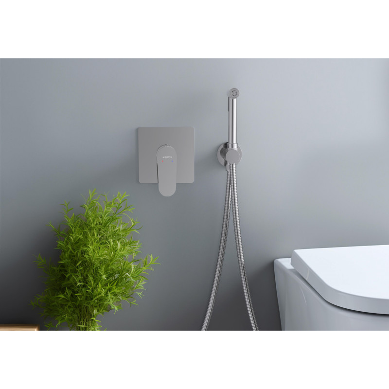 Смеситель с гигиеническим душем хром Aquatek Оберон AQ1219CR