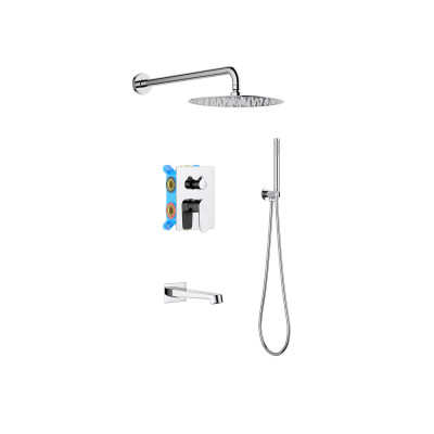Комплект для душа хром Aquatek Оберон AQ1273CR
