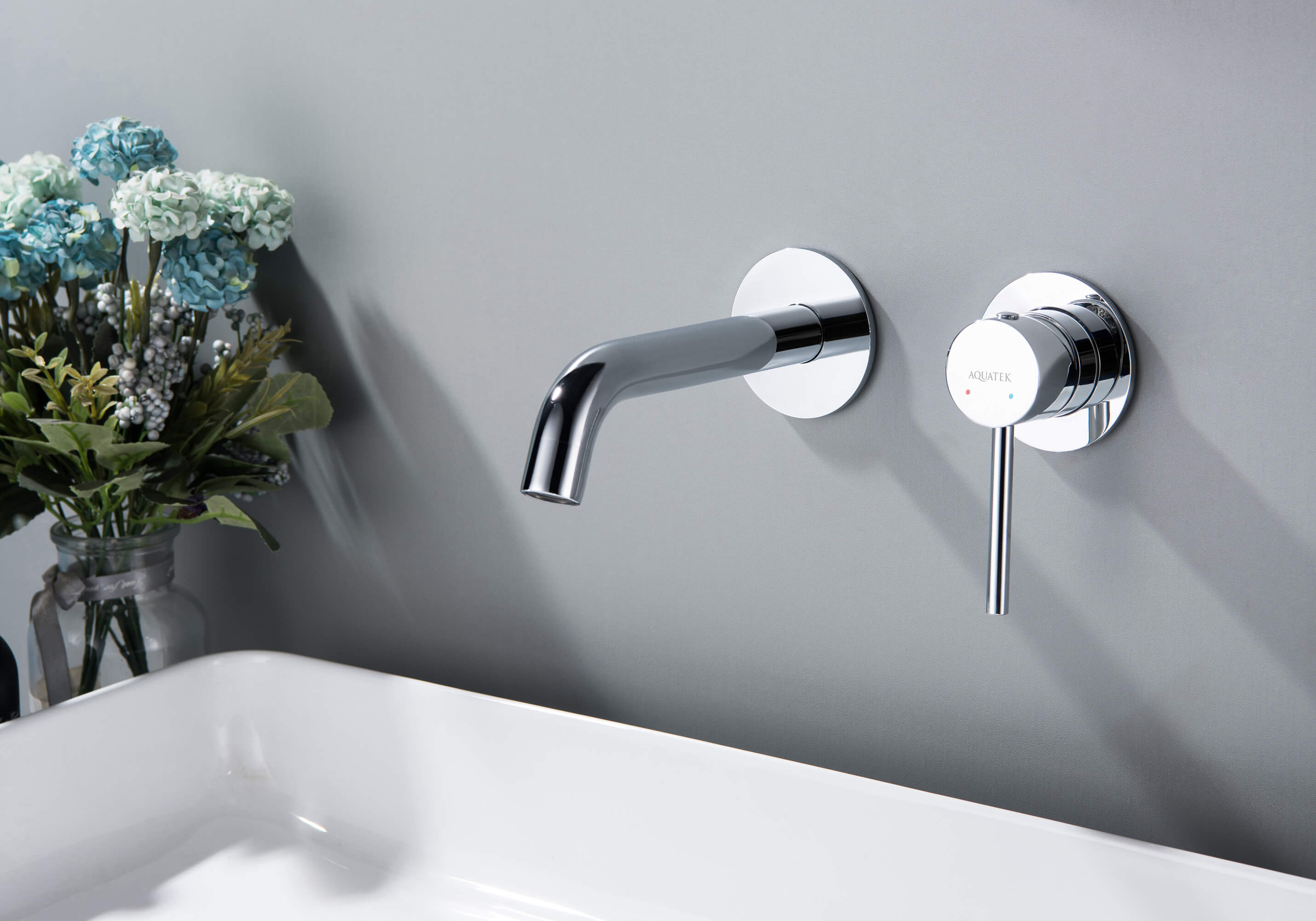 Смеситель для раковины встраиваемый хром Aquatek Европа AQ1313CR