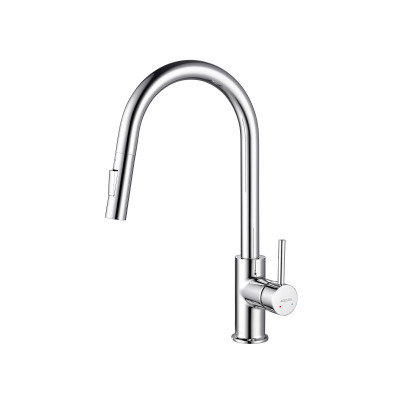 Смеситель для кухни с вытяжным изливом хром Aquatek Европа AQ1384CR
