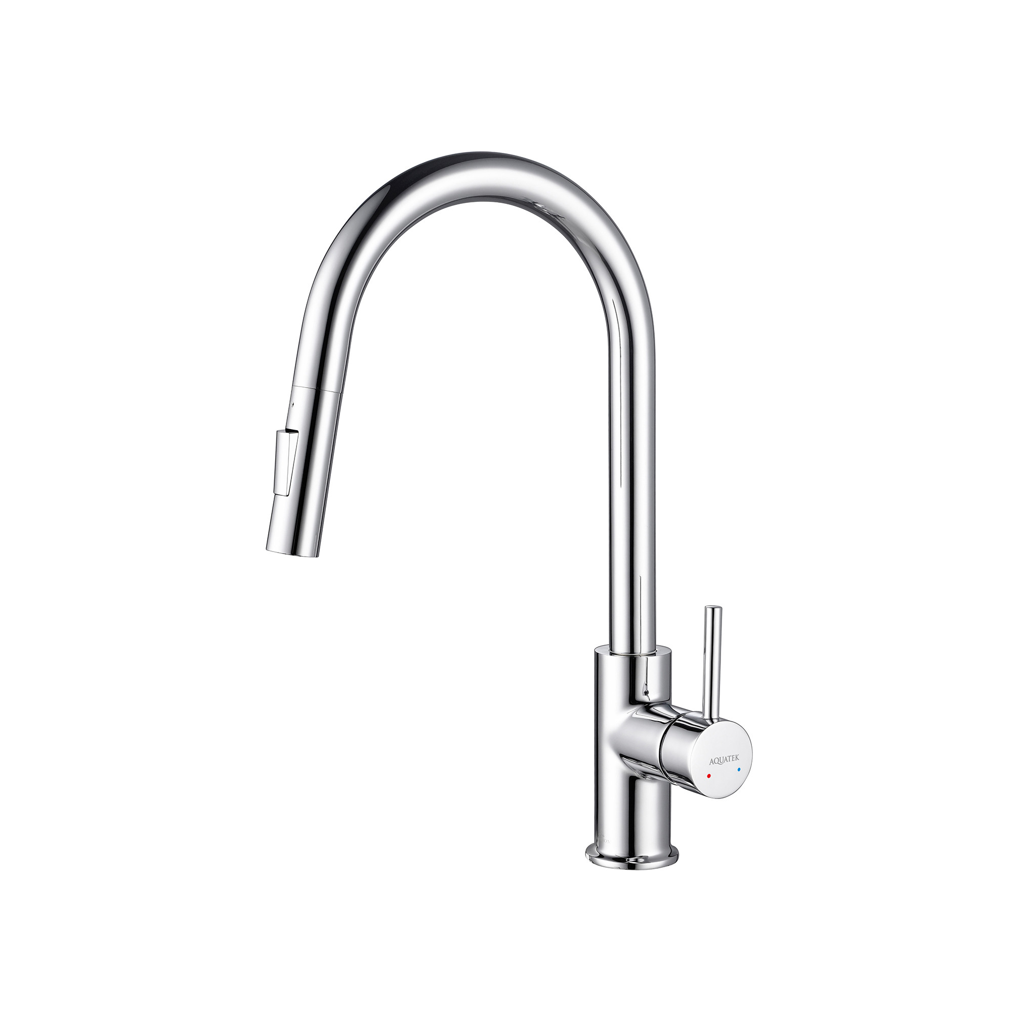 Смеситель для кухни с вытяжным изливом хром Aquatek Европа AQ1384CR