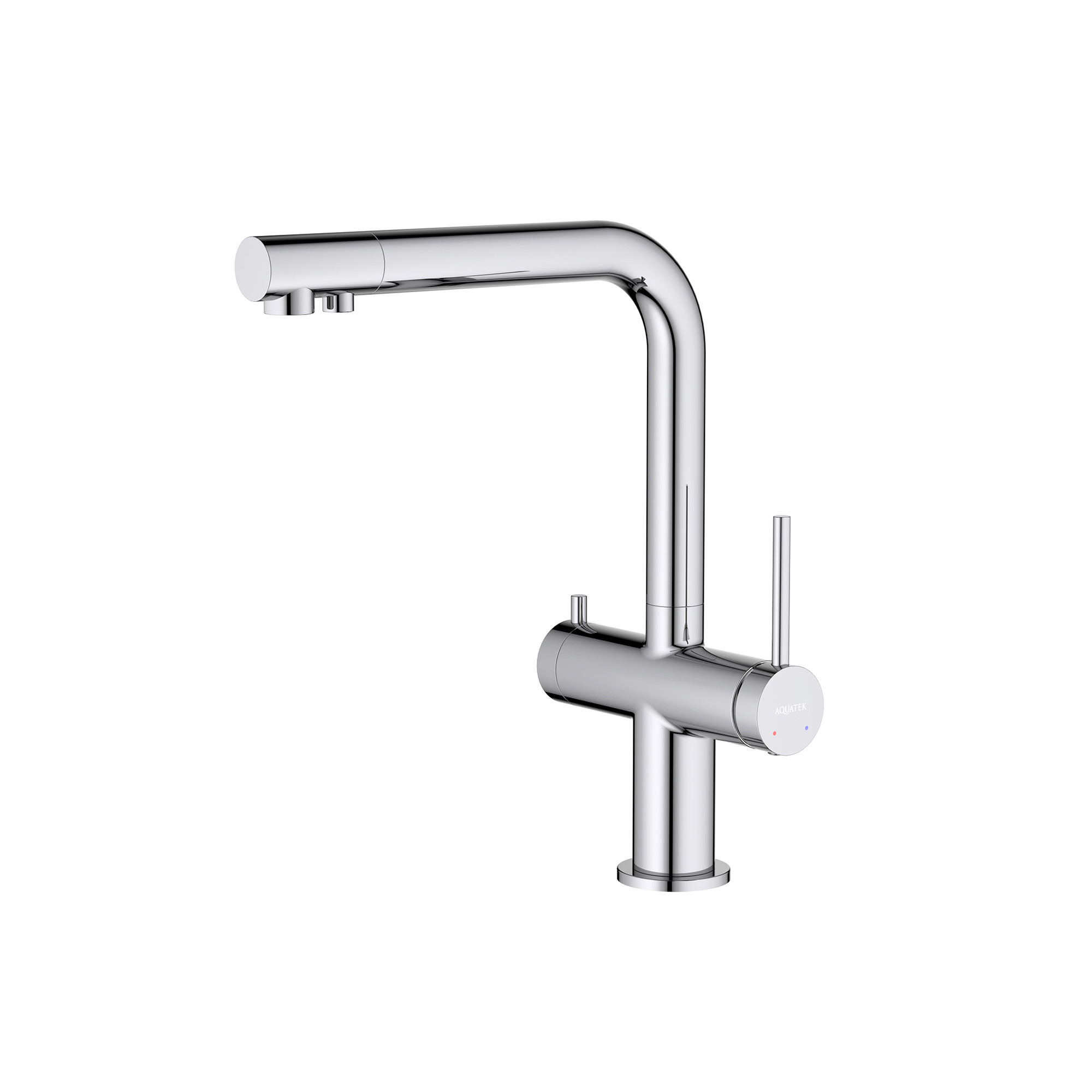 Смеситель для кухни с фильтром хром Aquatek Европа AQ1385CR