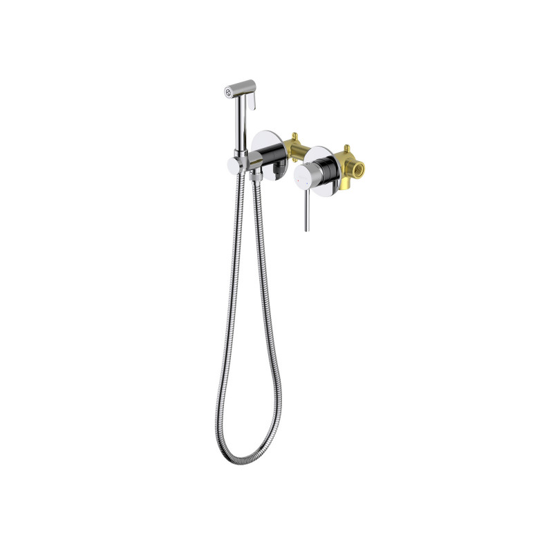 Смеситель с гигиеническим душем хром Aquatek Европа AQ1319CR