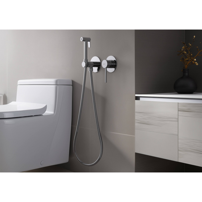 Смеситель с гигиеническим душем хром Aquatek Европа AQ1319CR