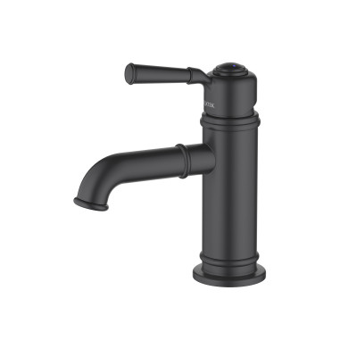 Смеситель для раковины черный Aquatek Классик AQ1510MB